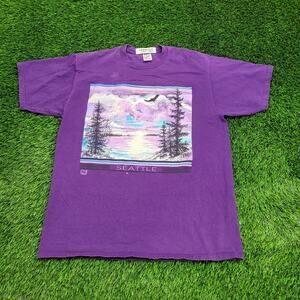 Vintage 1991 Seattle Shirt L/XL 22x29 USA